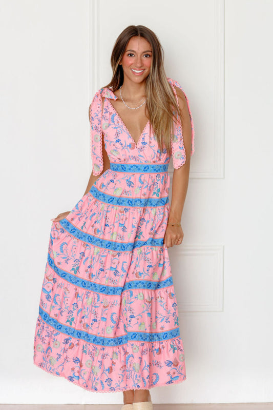 Marissa Tied Shoulder Midi Dress