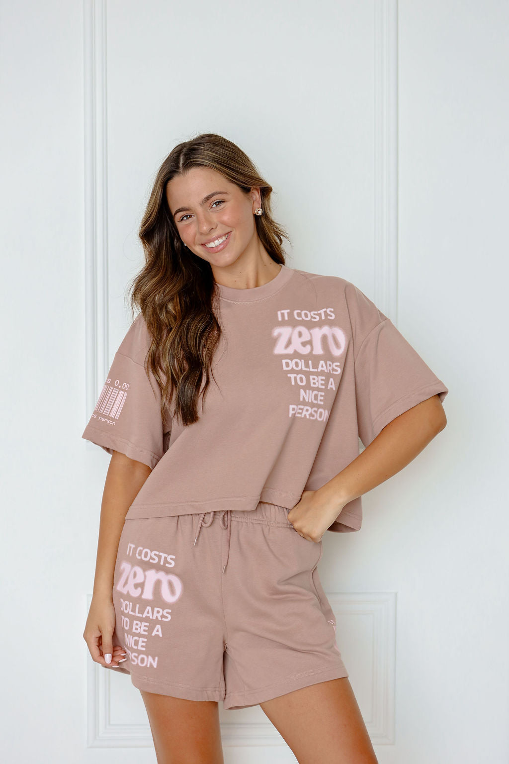 It Cost $0 Taupe Sweatshorts