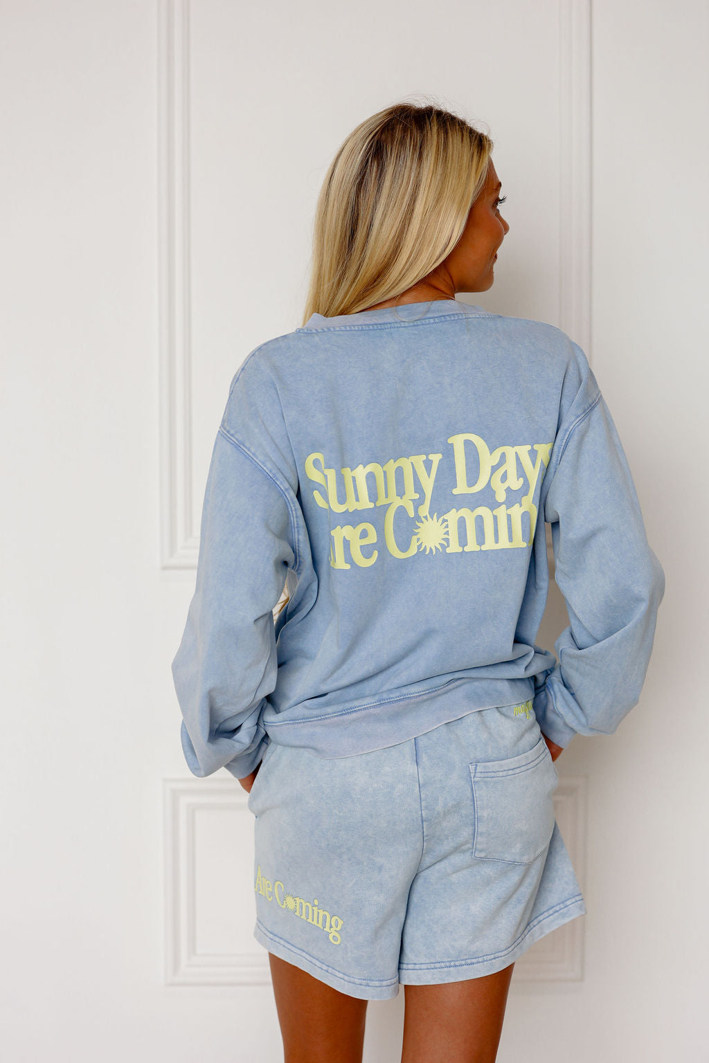 Sunny Days Henley Sweatshirt