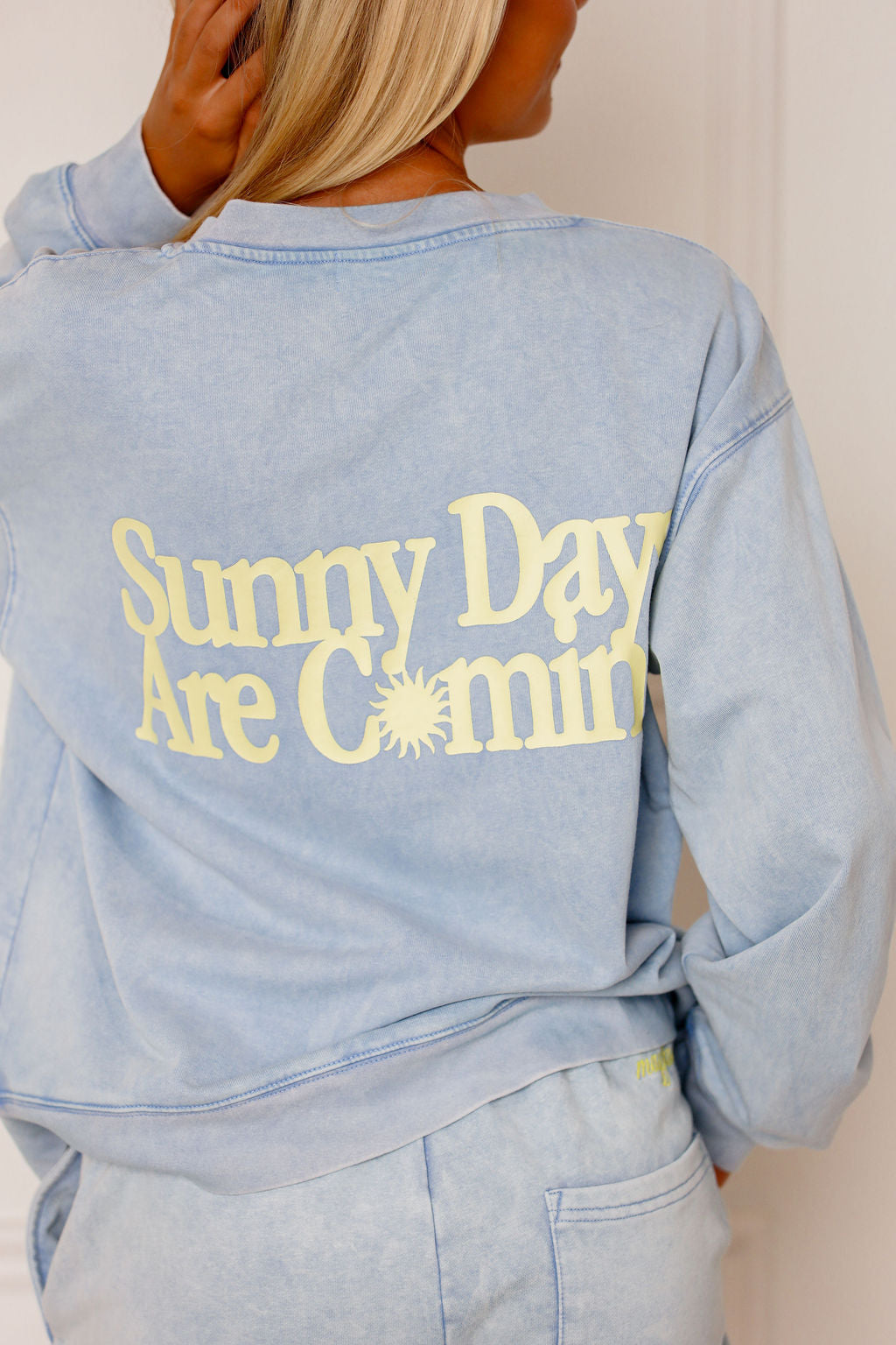 Sunny Days Henley Sweatshirt