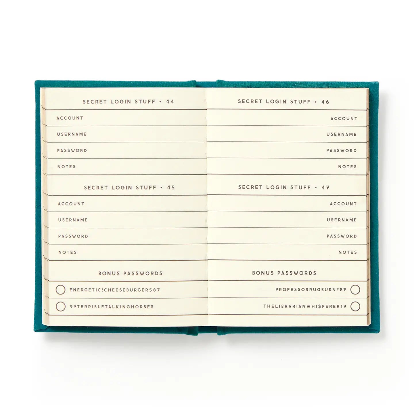 Definitely Not My Passwords Journal - Clothe Boutique