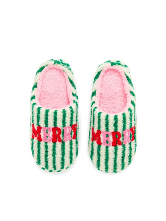 Merry Striped Slippers
