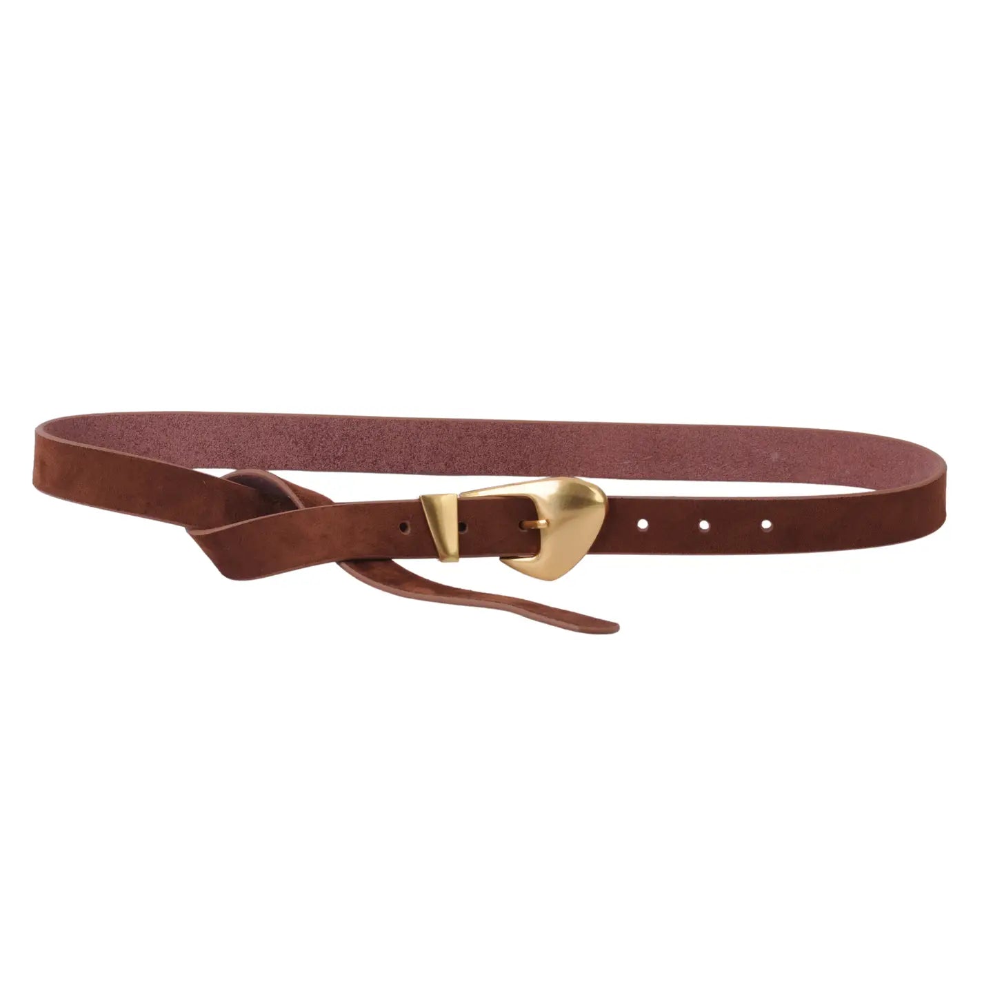 Chubby Buckle Belt Brown