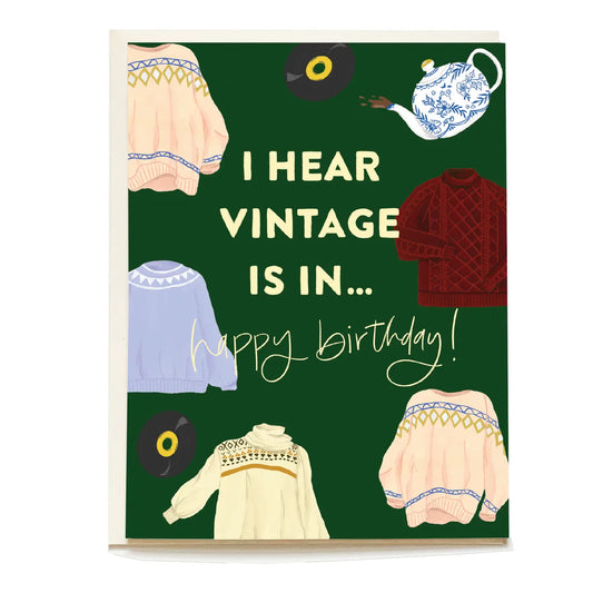 Cozy Knit Birthday Card