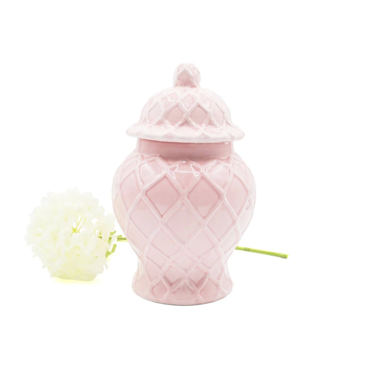 Small Pink Textured Jar