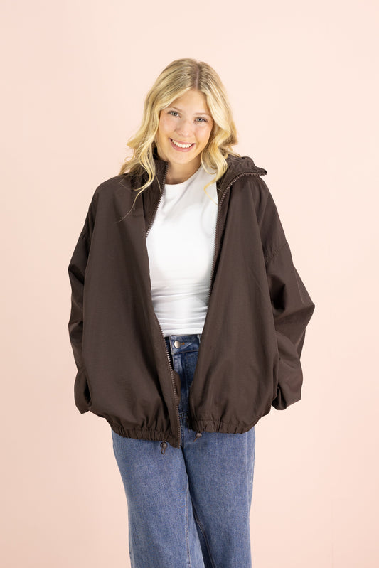 Rain Jacket Brown