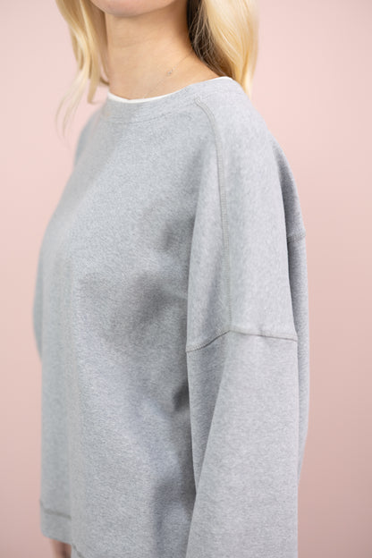 Double Layer Crewneck Grey