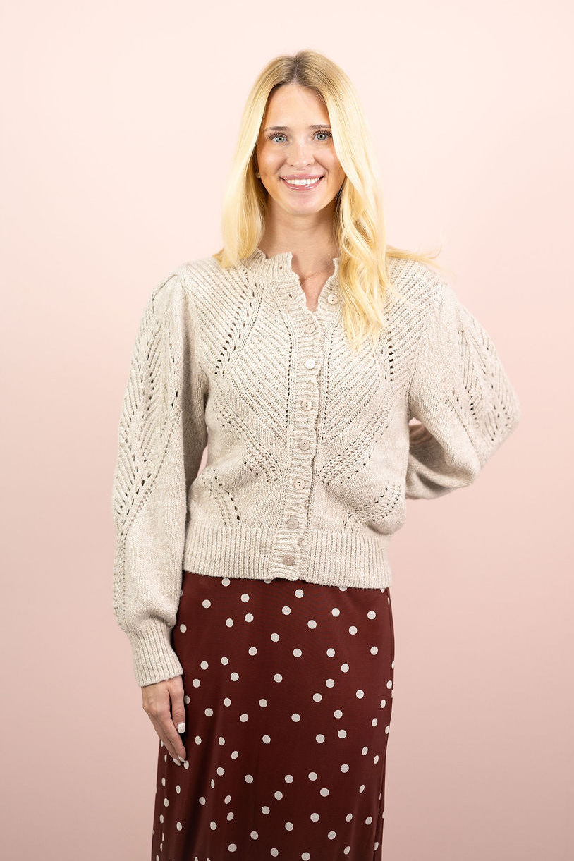 Elloise Button Front Cardigan