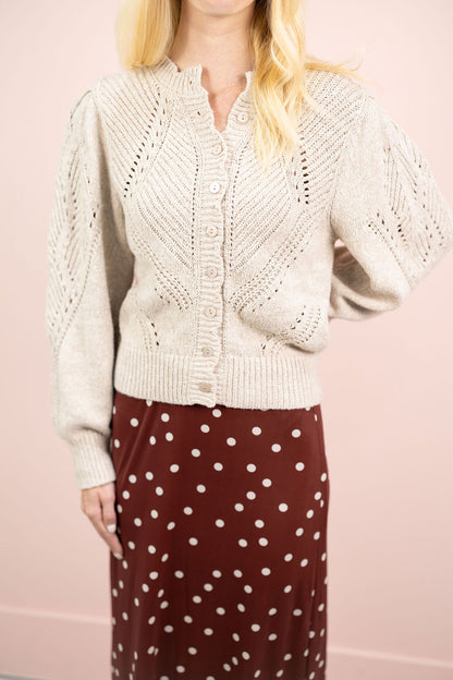 Elloise Button Front Cardigan