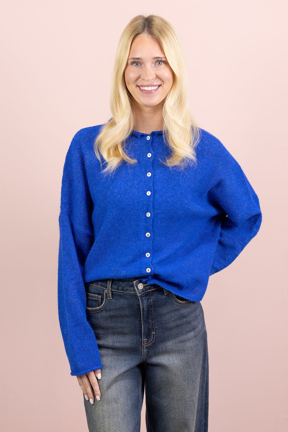 Royal Button Up Sweater