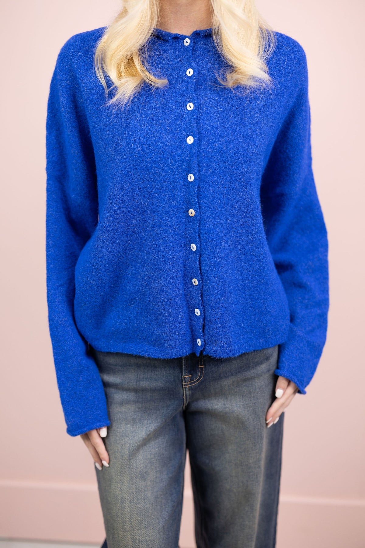 Royal Button Up Sweater