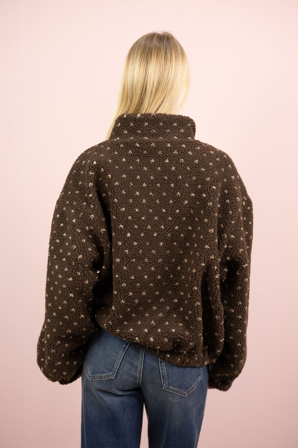 Leslie Brown Sherpa Jacket