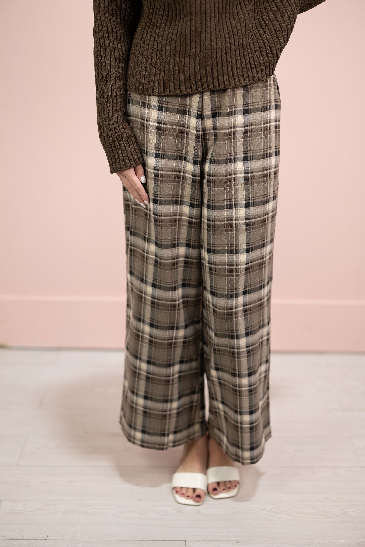 Dori Plaid Pattern Pants