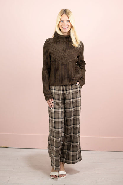 Dori Plaid Pattern Pants