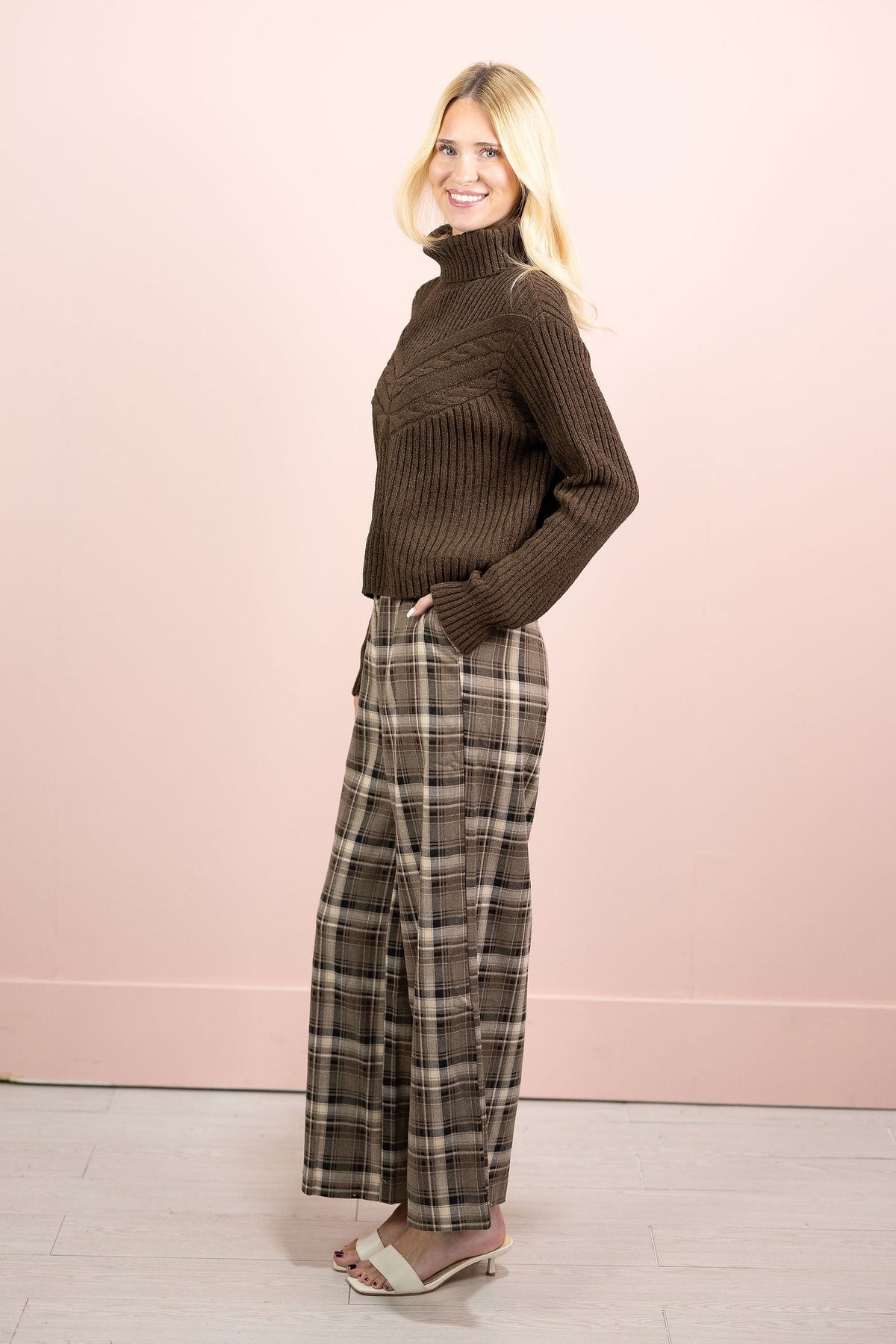 Dori Plaid Pattern Pants