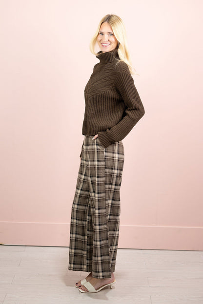 Dori Plaid Pattern Pants