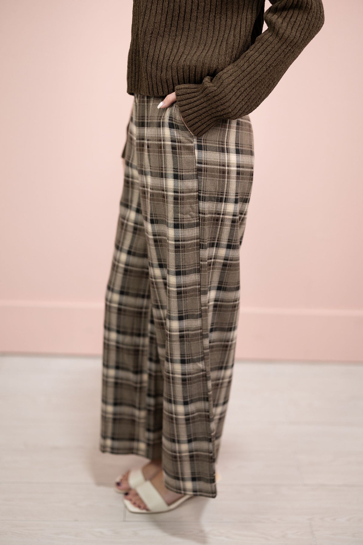 Dori Plaid Pattern Pants