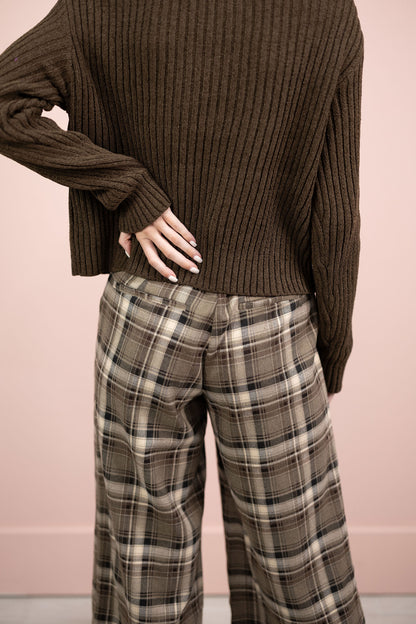 Dori Plaid Pattern Pants