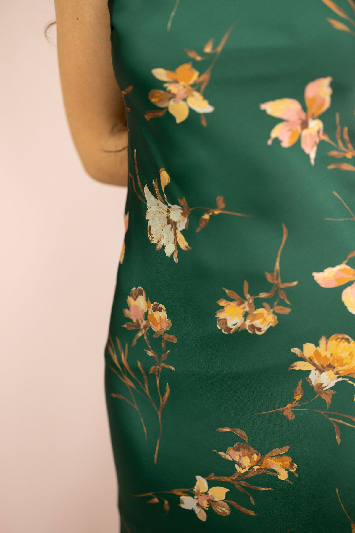 Kenzie Floral Satin Maxi Dress