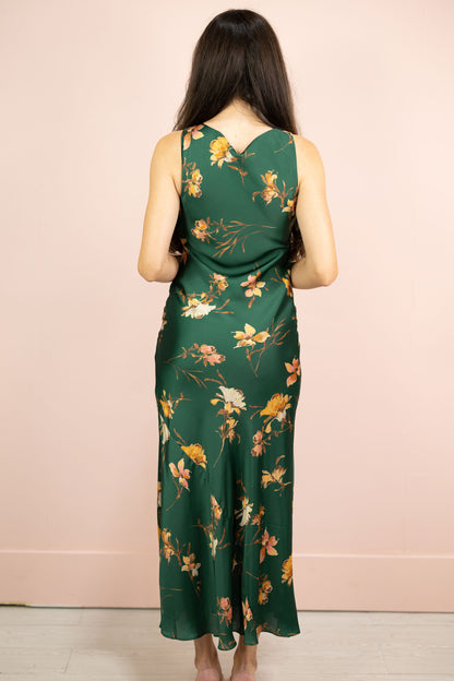 Kenzie Floral Satin Maxi Dress