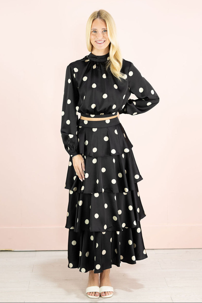 Nia Polka Dot Top & Skirt Set of 2
