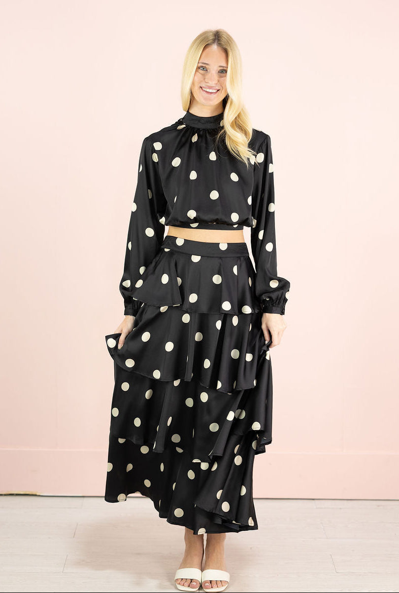 Nia Polka Dot Top & Skirt Set of 2