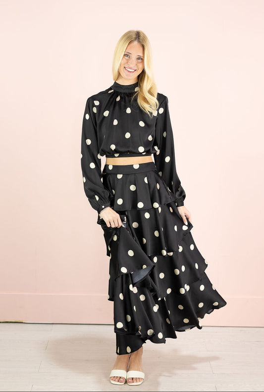 Nia Polka Dot Top & Skirt Set of 2