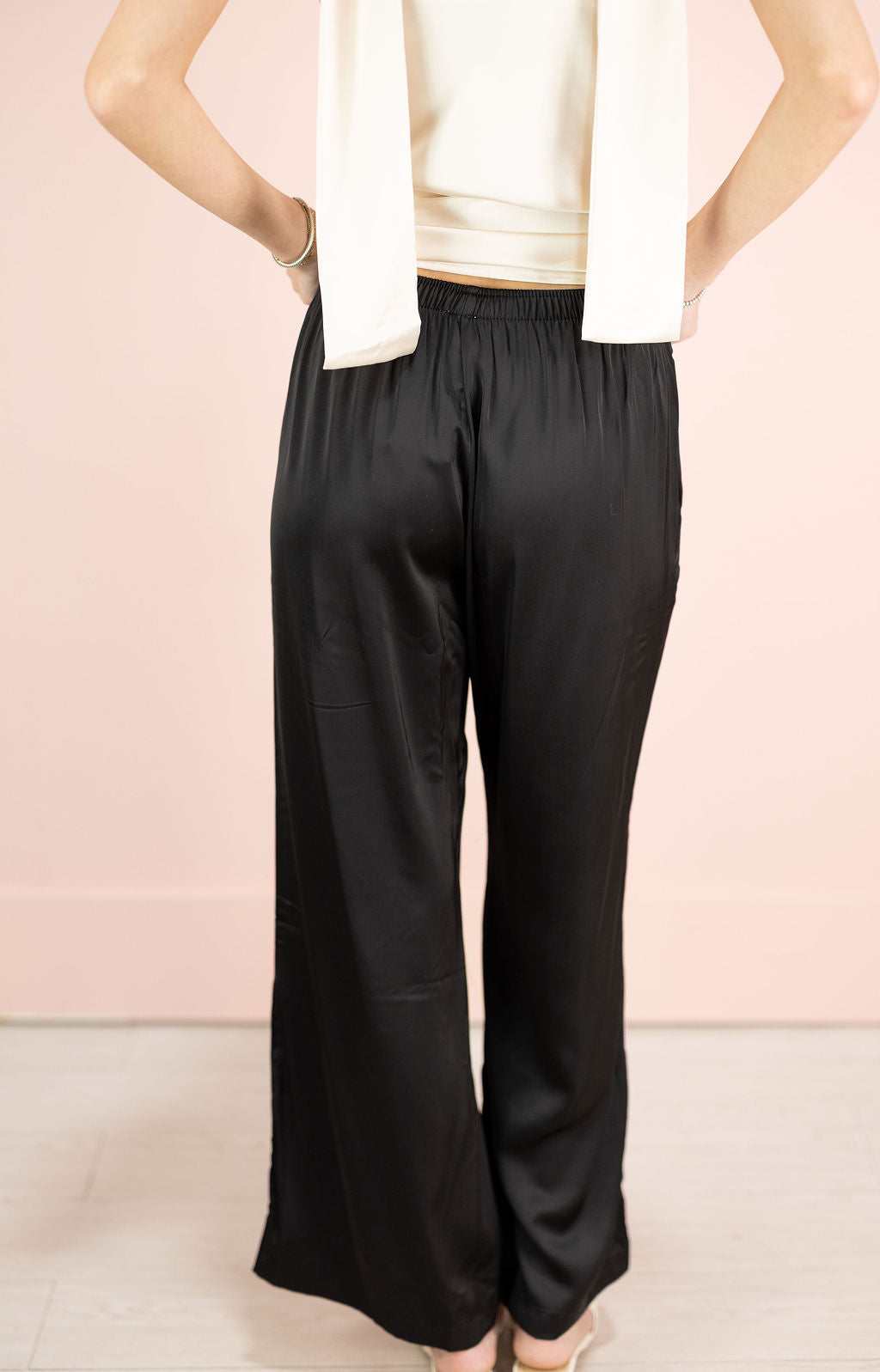 Satin Sports Stripe Pants