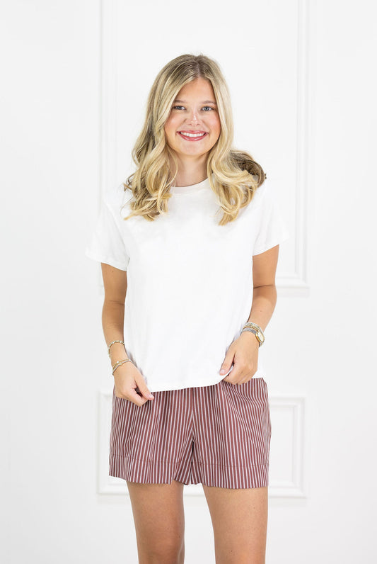 White Short Sleeve Tee