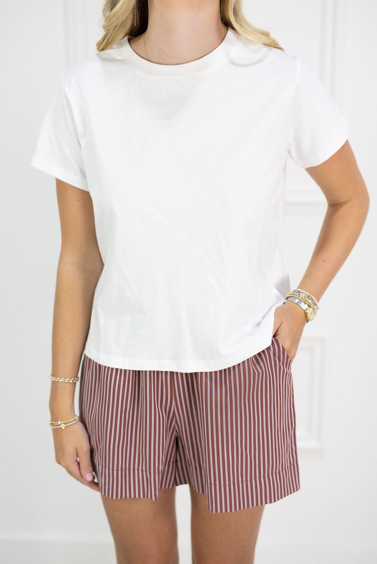 White Short Sleeve Tee