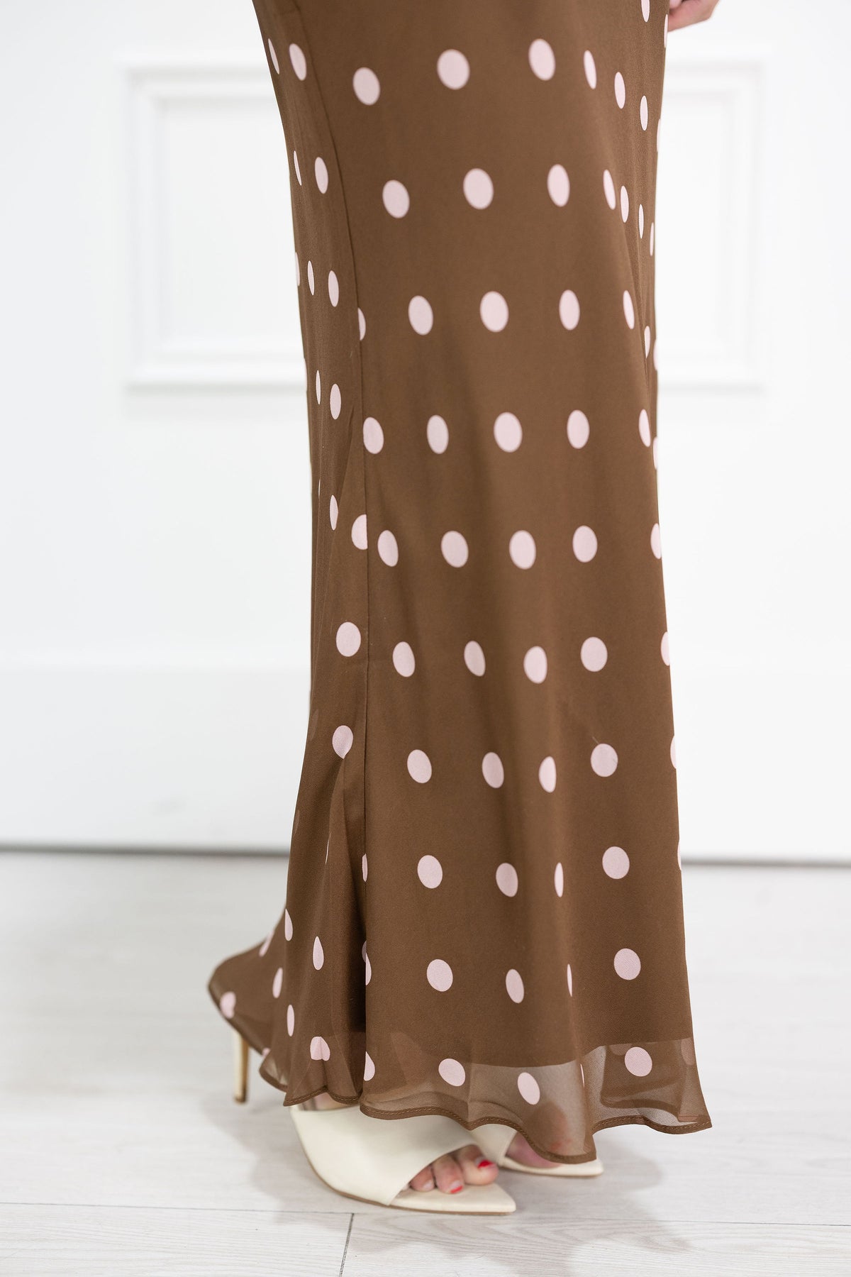 Kalila Polka Dot Midi Skirt