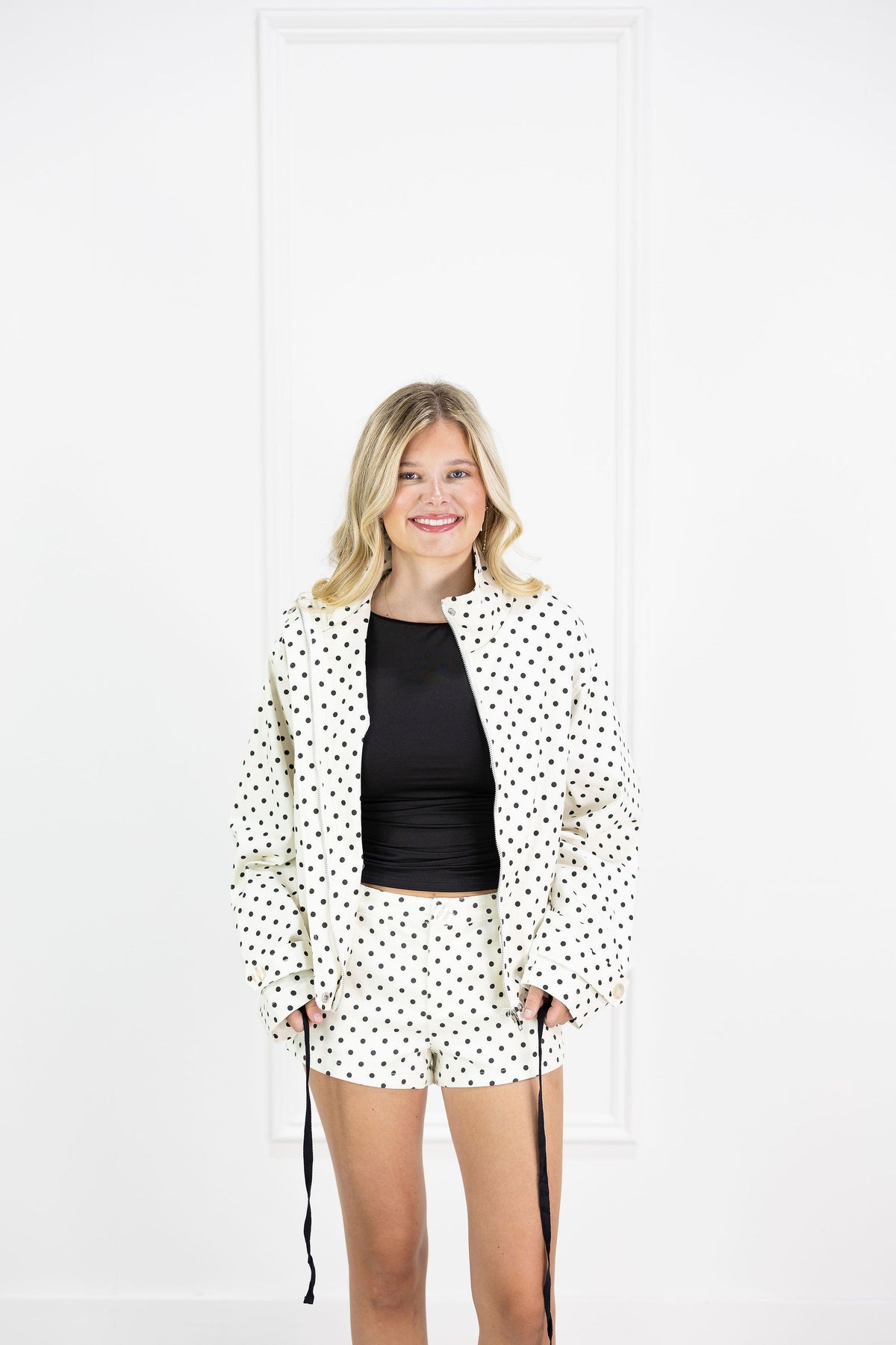 Cream Polka Dot Micro Short