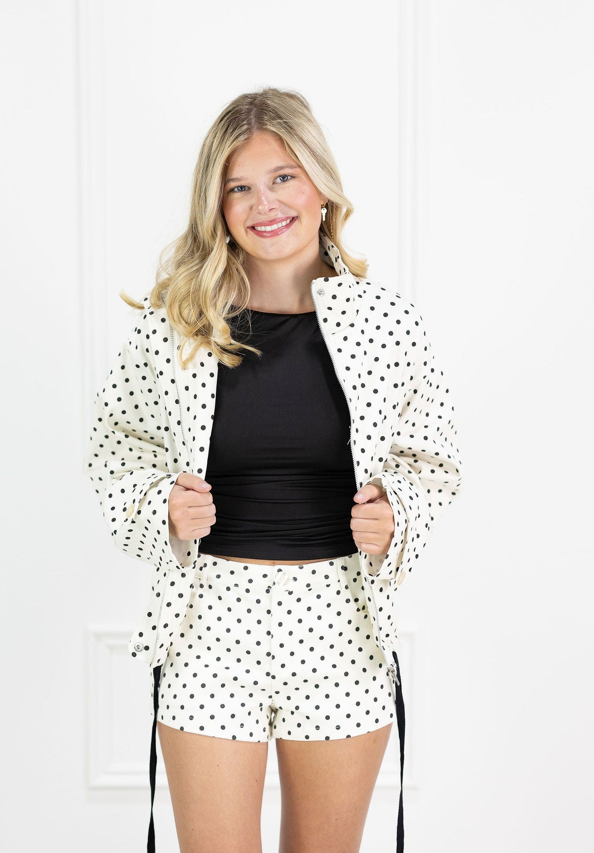 Cream Polka Dot Jacket