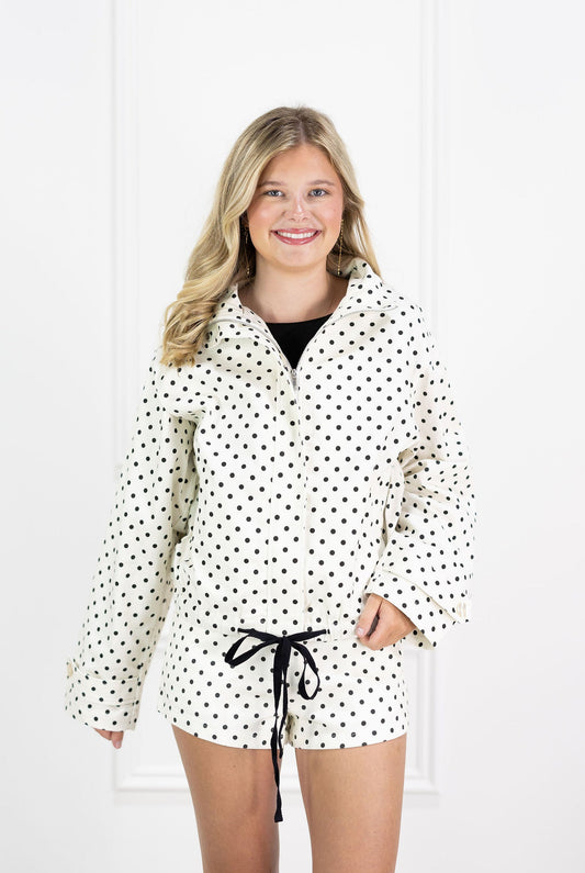 Cream Polka Dot Jacket