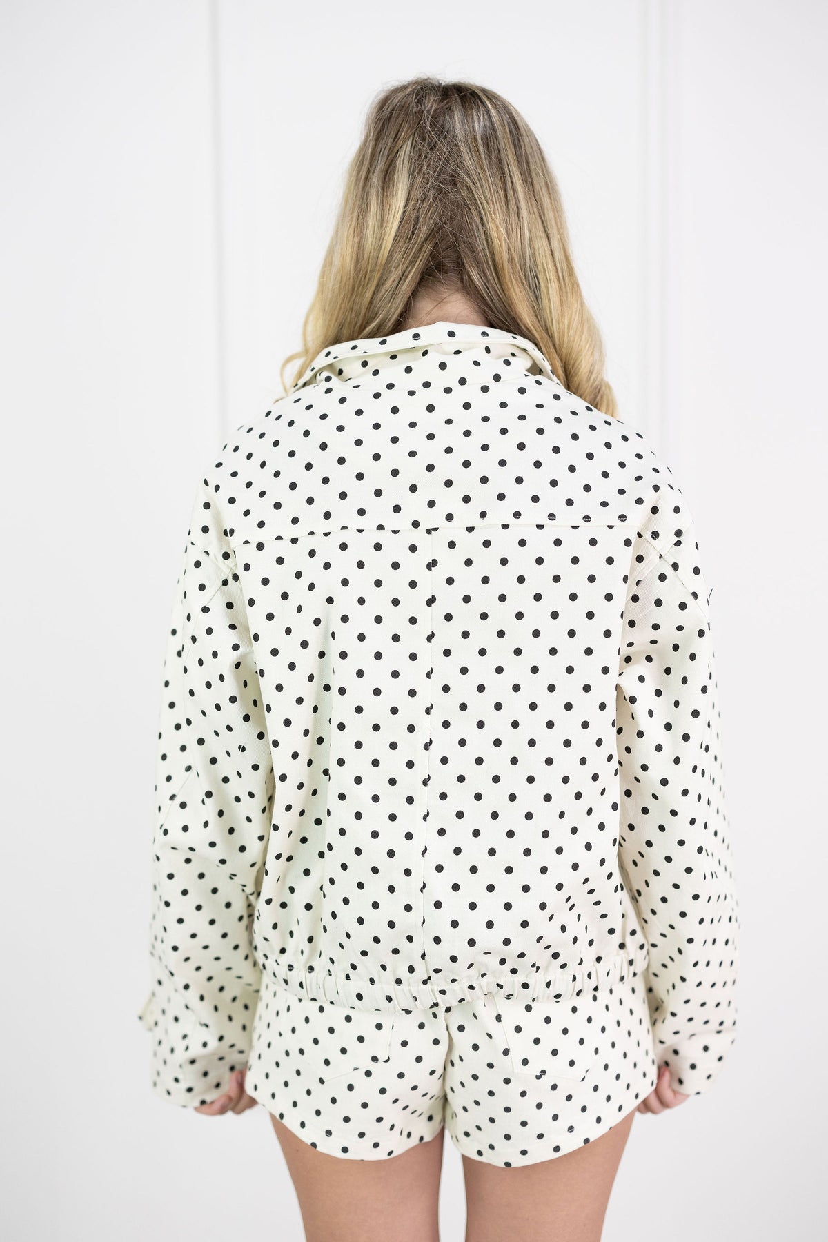 Cream Polka Dot Jacket