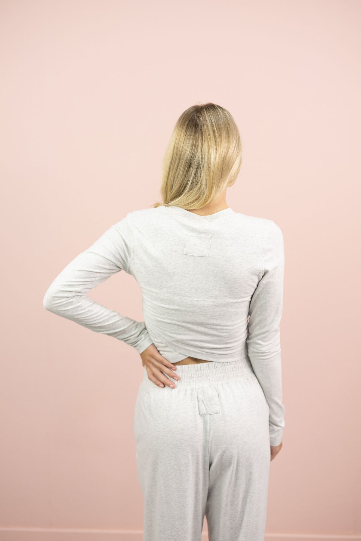 Crossover Long Sleeve Set of 2 Grey