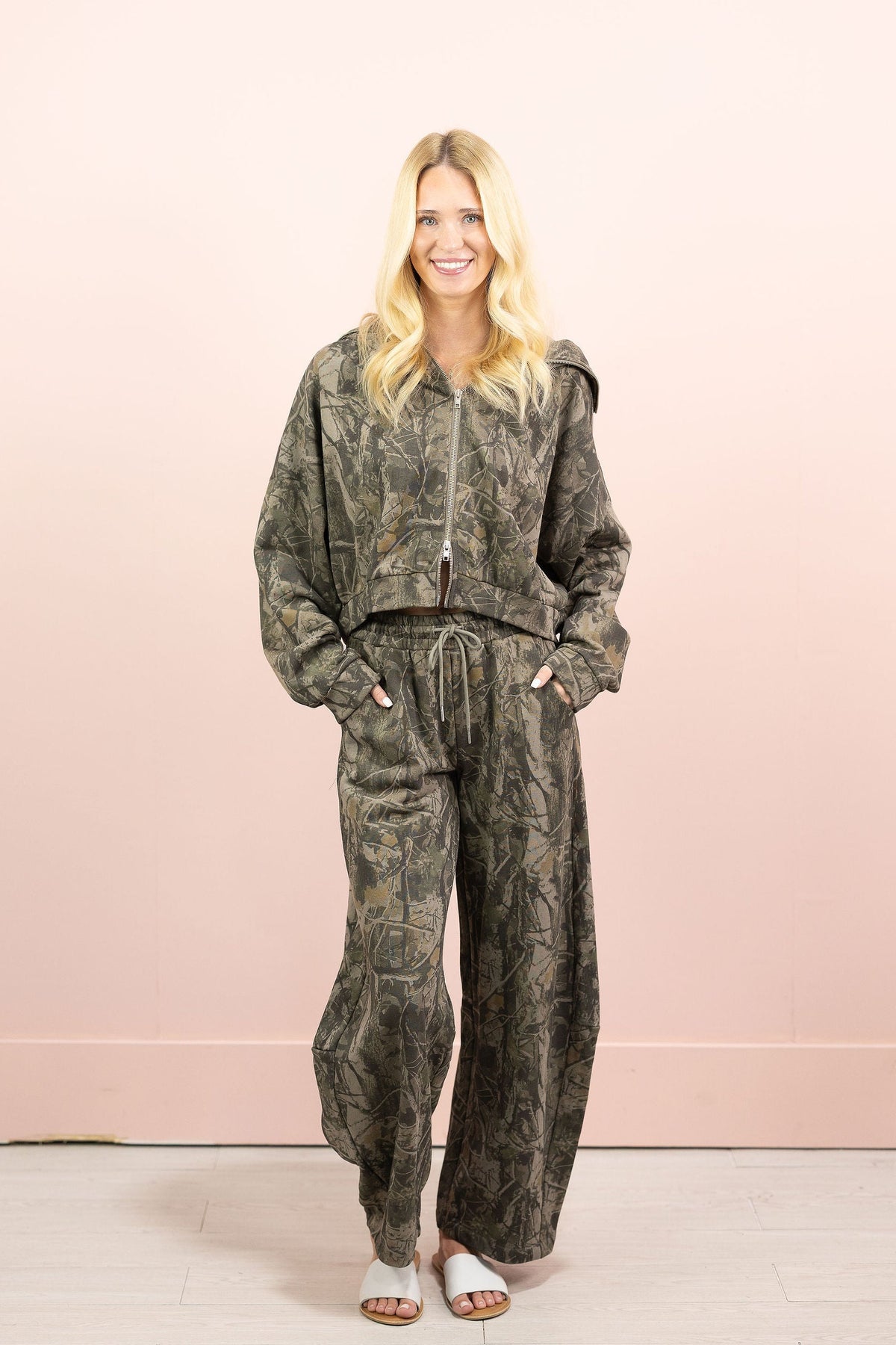 Camo Zip Up Jacket