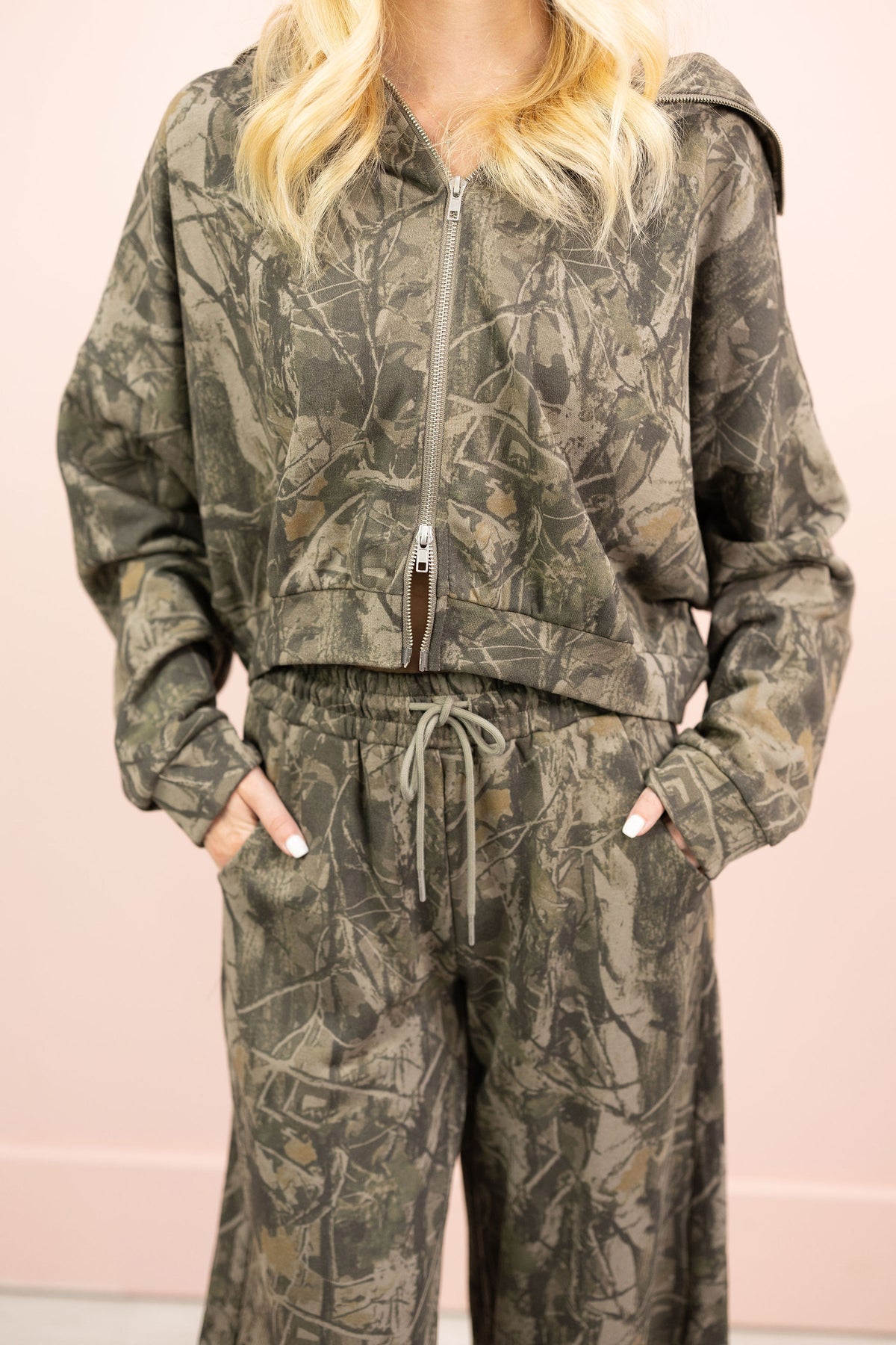 Camo Zip Up Jacket