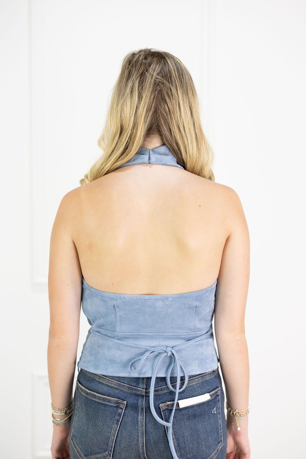 Bailey Suede Cowl Neck Top