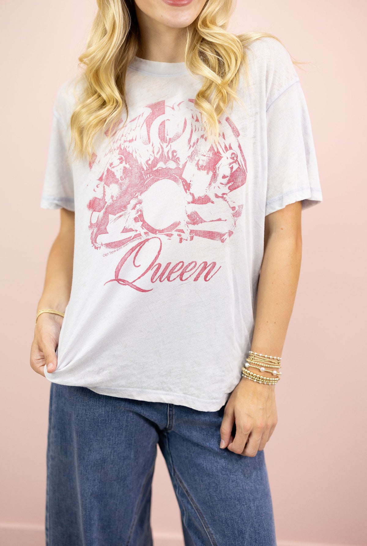 Queen Best Friend Burnout Tee