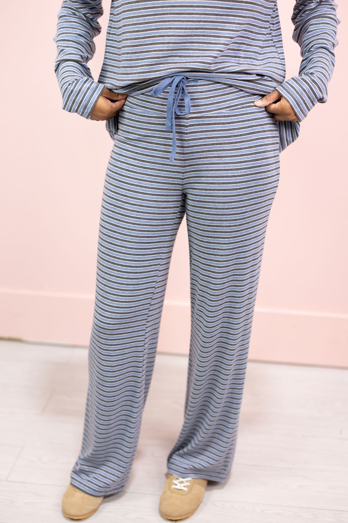 Langston Stripe Pants Blue/Grey