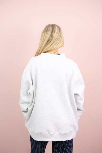 Arkansas Navy Polka Dot Mockneck
