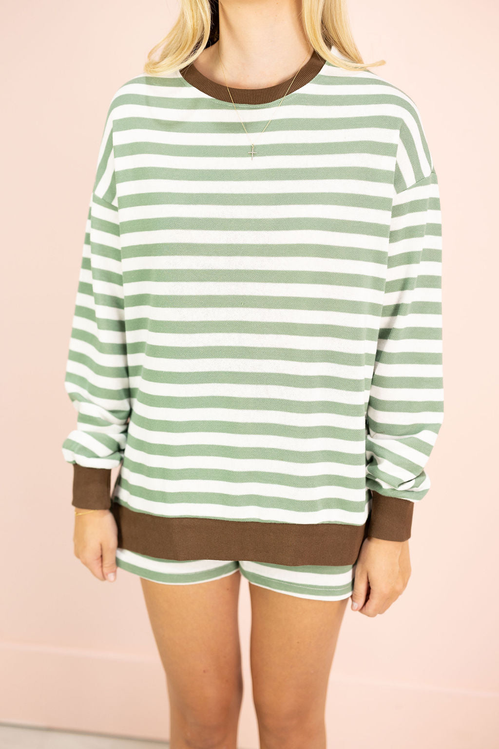 Averil Striped Lounge Set of 2 Sage