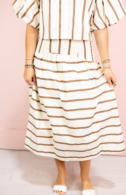 Sophia Stripe Maxi Skirt