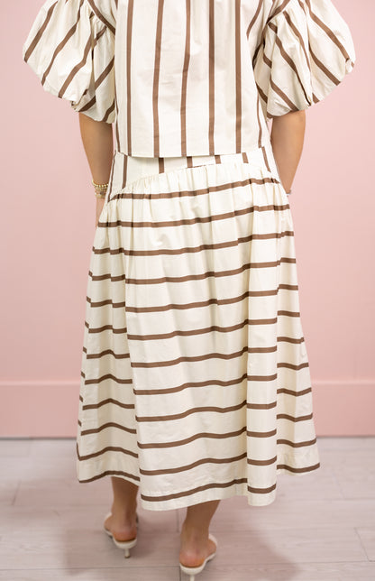 Sophia Stripe Maxi Skirt