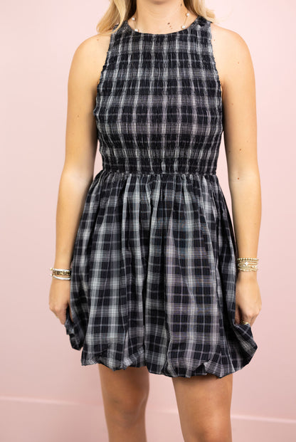 Petite Pause Smocked Bubble Dress