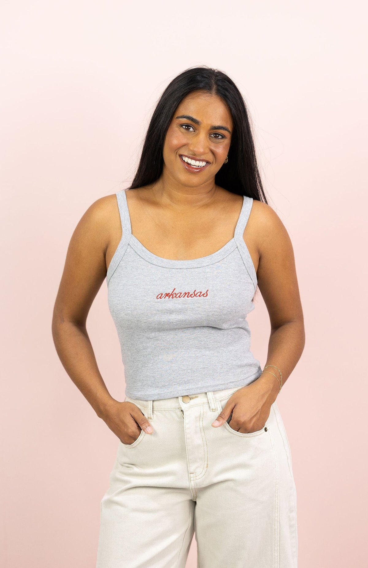 Arkansas Embroidered Tank Top