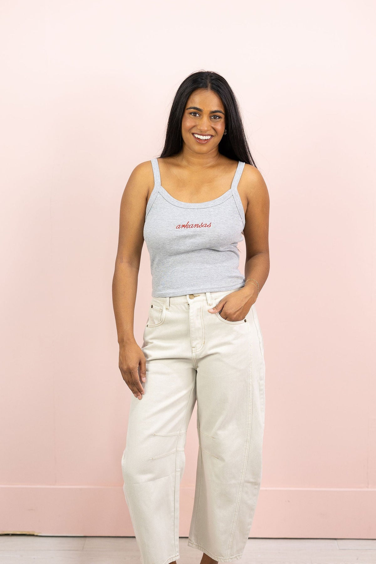 Arkansas Embroidered Tank Top
