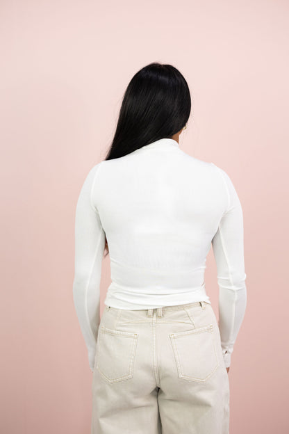 Ronan Knit L/S Top Ivory