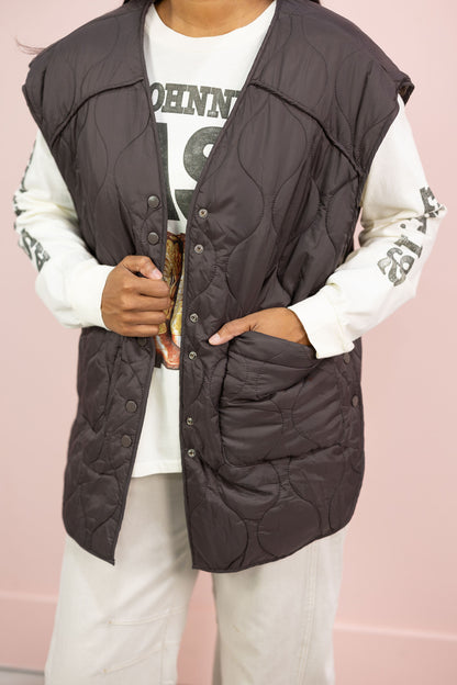 Reversible Plaid Vest